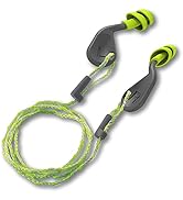 HexArmor SimpleFit Noise Reducing Reusable Foam Guided Earplugs with Cord, High Visibility