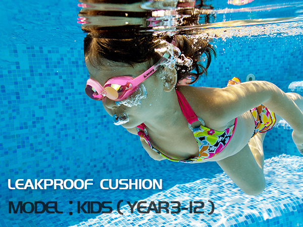 boys girls swimming glasses
