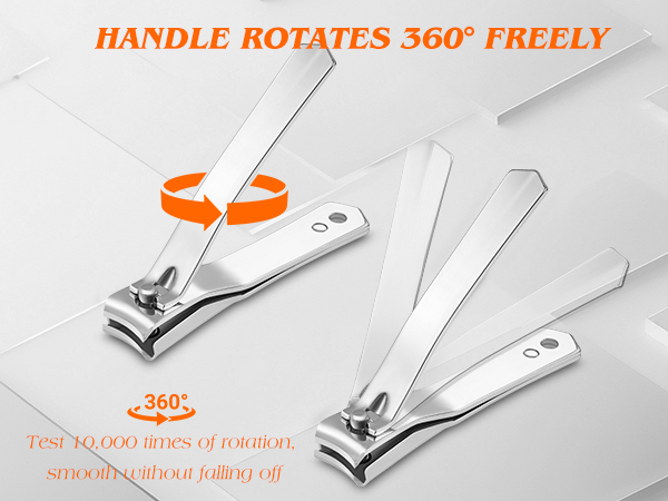HANDLE ROTATES 360° FREELY