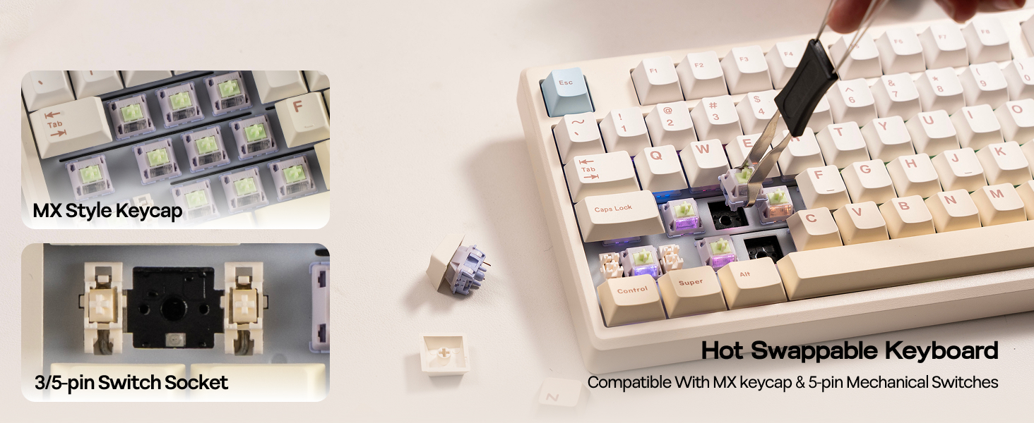 Galaxy100 Lite QMK/VIA Gaming Keyboard