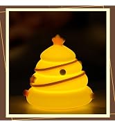 YSCYQ 3-Level Dimmable Cute Christmas Tree Night Light, Rechargeable, for Kids' Bedroom, Girls' Gift