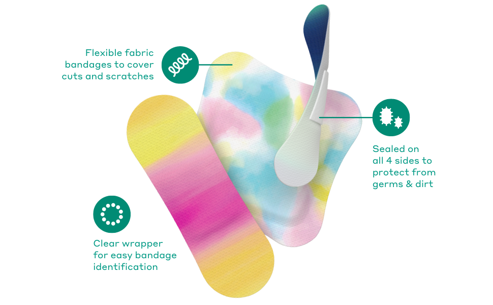 bandage, standard, flex fabric, latex-free, welly, bandages, first aid,