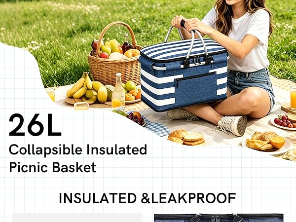 Insulated Picnic Basket