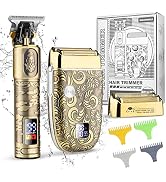 Suttik Professional Hair Clippers and Electric Shavers Set, Beard Trimmer for Men Electric Razor ...