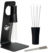 MiiCoffee WDT Tool, Magnetic Coffee Stirrer 0.4mm 9 Installed Pins + 0.25mm 9 Extra Needles for E...