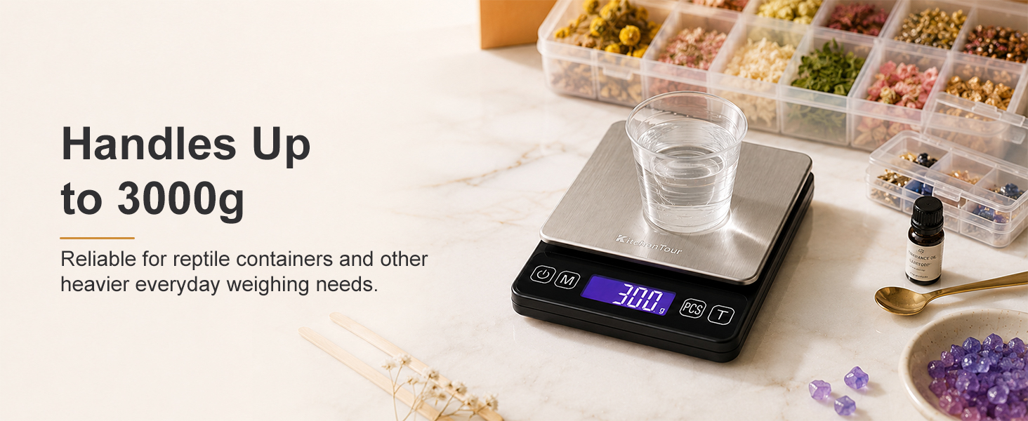 handles up to 3000g