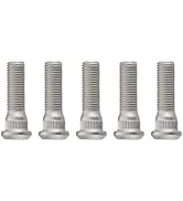 5PCS Wheel Studs, M12x1.5 Wheel Steel Lug Bolts, 49mm Long Auto Tire Studs, Compatible with Chevr...