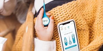 Smart digital bluetooth fever thermometer for all ages: newborn, baby, toddler, child, kid, adult