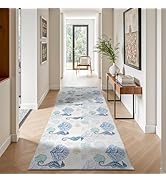 Washable Runner Rug 2x6 Nautical Beach Area Rugs Washable Non Slip Foldable Carpet for Hallway La...