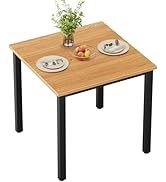 Need Small Square Dining Table- 31-1/2'' Sturdy and Heavy Duty Writing Desk for Small Spaces and ...
