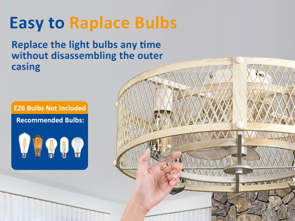 flush mount ceiling fan with light