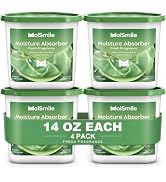 Large Moisture Absorber Buckets, 14 oz Each, Fresh Scent, 4 Pack | 14 oz Net Fill with 12 g Fresh...