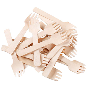 4” Mini Wooden Spork