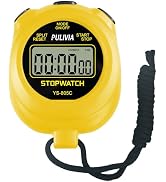 PULIVIA Stopwatch Timer with Countdown, Simple Operation Digital Stop Watch for Sports, Countdown...