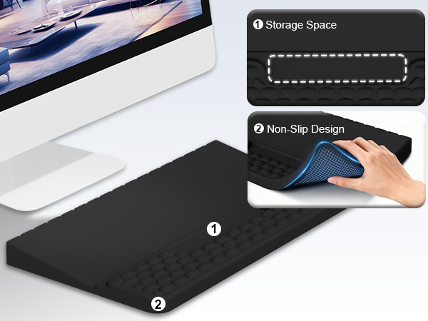 keyboard pad with wrist support