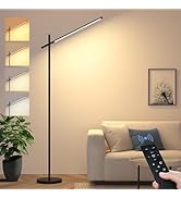 LED Corner Floor Lamp, 360°Rotating Head, Super Bright 1800LM Dimmable Minimalist Floor Lamps wit...