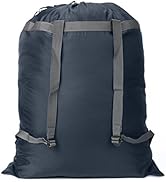 Laundry Bag Backpack, 27” x 34”Sturdy Laundry Bag with Shoulder Straps Drawstring Closure Heavy D...