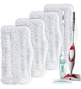 Turbo Microfiber 4-Pack Mop Pads for Shark Steam Mop SK Series & S Series - Shark Steam Replaceme...