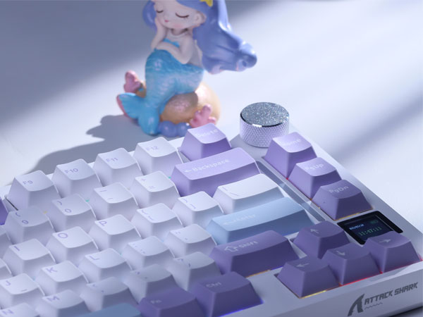 Keyboard with 0.85''TFT Smart Display&Knob