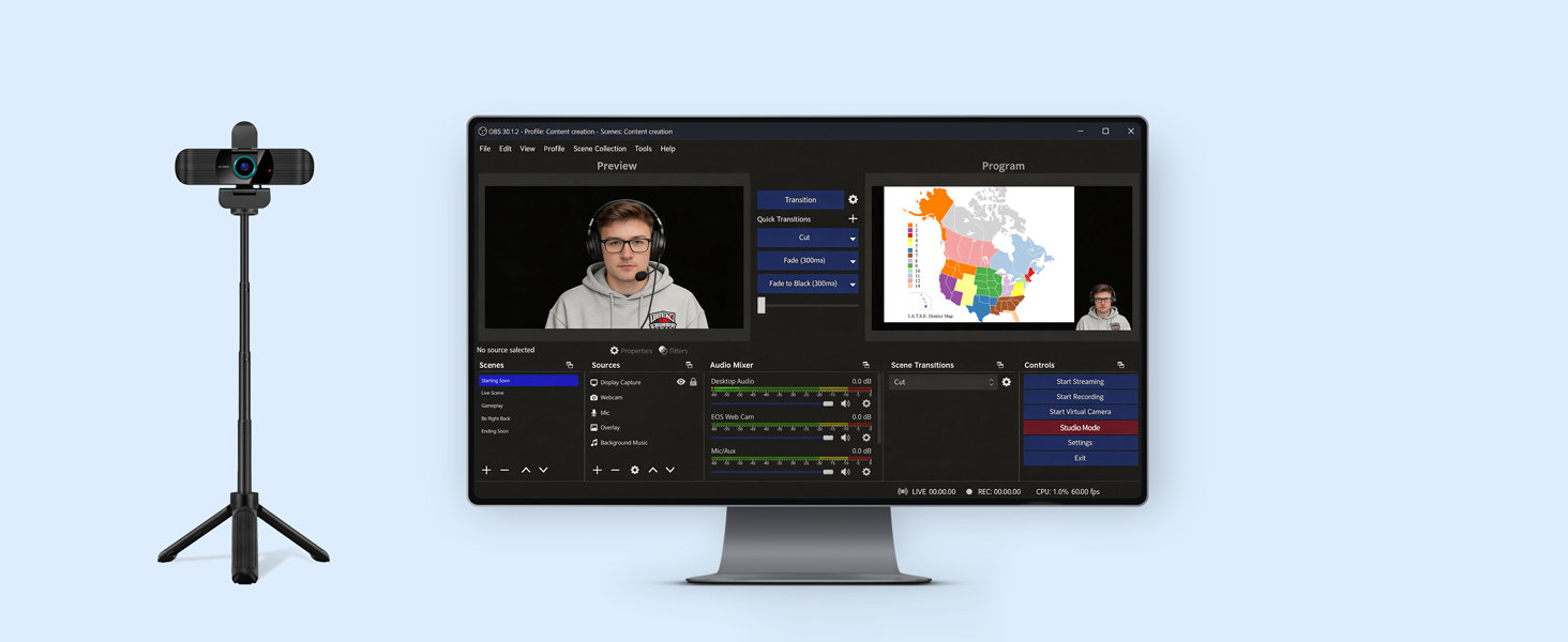 1080p usb camera for content creation
