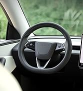 Tparts Silicone Steering Wheel Cover for Model Y Juniper/Model 3 Highland 2025-2026 (Standard/Pre...