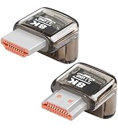 YANBORONSN 8K HDMI 2.1 Adapter,90 Degree Up & Down Angle Male to Female HDMI Adapter Support 8K@6...