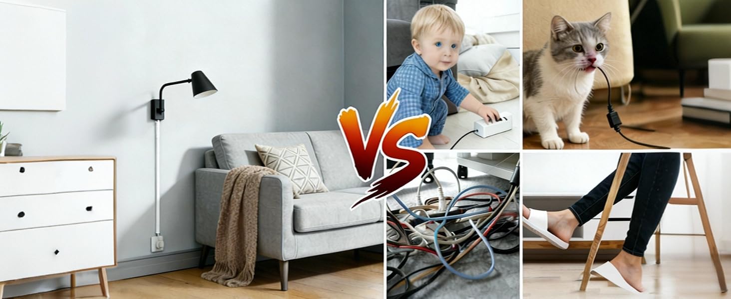 Cord Hider Wall Mounted TV Adhesive Cable Hider Wall Cord Covers Raceway Wires Hider Concealer