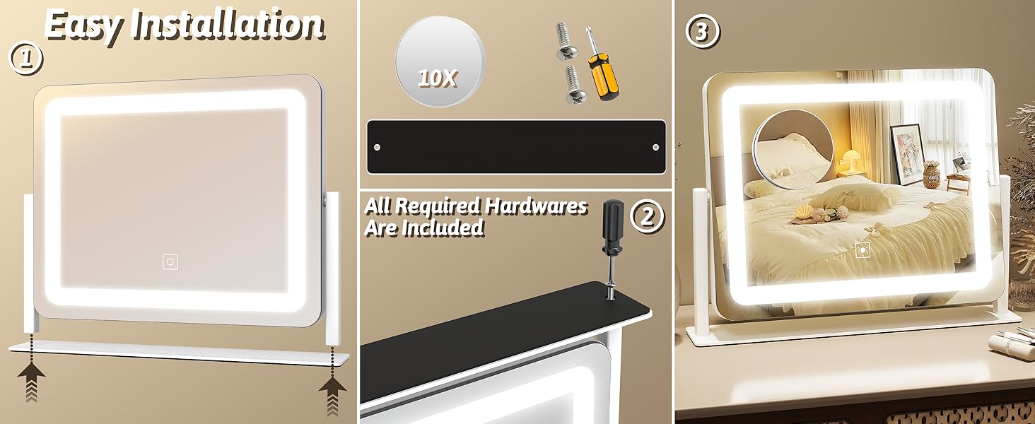 lighted mirror makeup