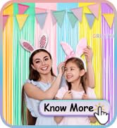 Pastel Rainbow Tinsel Curtain Party Backdrop - GREATRIL Rainbow Foil Fringe Curtain Pastel Color ...