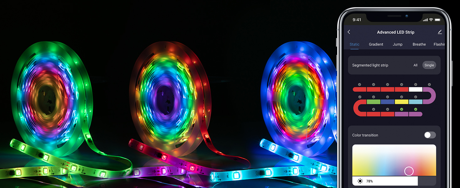 Home Improvement LED strip lights for bedroom smart led strip lights neon strip light rgb lights