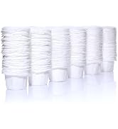 Disposable K Cup Filters, 300 Count Disposable Paper Filters for Keurig Reusable K Cups, White