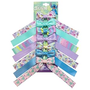 Stitch Long Tail Hair Bow Set