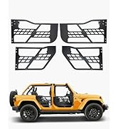 VEVOR Jeep JK Tube Doors 4 Door Fit for 2007-2018 Jeep Wrangler JK Hunting Style Jeep Tubular Doo...