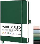 AHGXG Lined Journal Notebook - Wide Ruled Notebook Journal for Women Men, 192 Numbered Pages, 100...