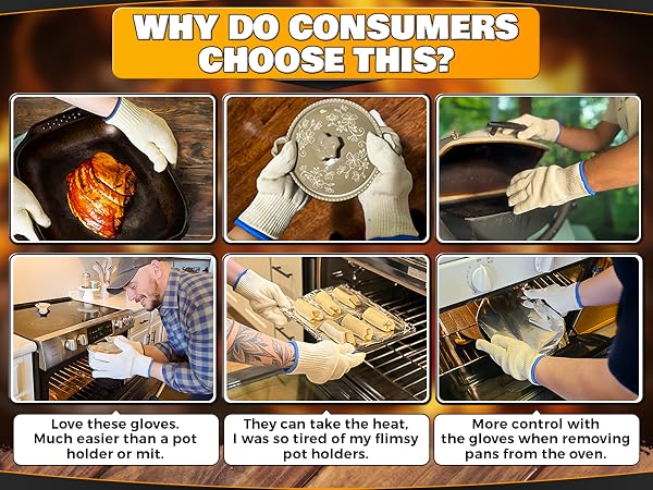 gloves cooking heat resistant gloves for work heat resistant work gloves kitchen cooking gloves
