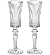 2 Pcs Ribbed Coupe Red Glasses, 19.5 oz Vintage Cocktail Coupe Glasses Set, Unique Martini Glass,...
