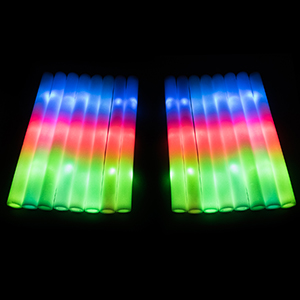 LED light sticks, Light up foam sticks, Rave glow sticks, foam sticks bulk, party light up sticks