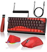 ATTACK SHARK X11&X60HE Mechanical Wireless Gaming Combo,Rapid Trigger Magnetic Switches 8K Keyboa...