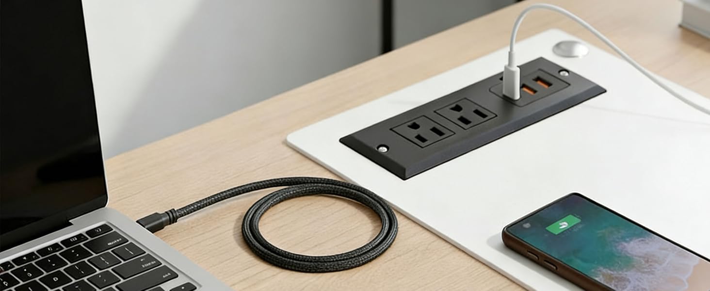 Recessed Power Strip USB C