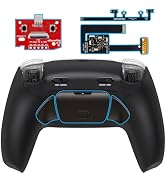 eXtremeRate RISE Plus MAX RMB Back Paddles Kit with Clicky Trigger Stops & Rubberized Grip for PS...