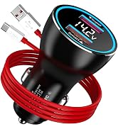 COOYA USB Car Charger Adapter 80W for OnePlus 11 10 Pro SUPERVOOC Charging with USB A to USB C Ch...
