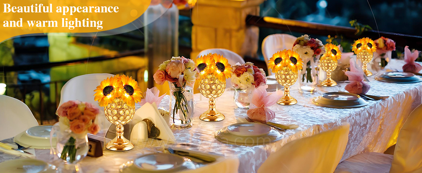 Sunflower Lamp Touch Table Lamp