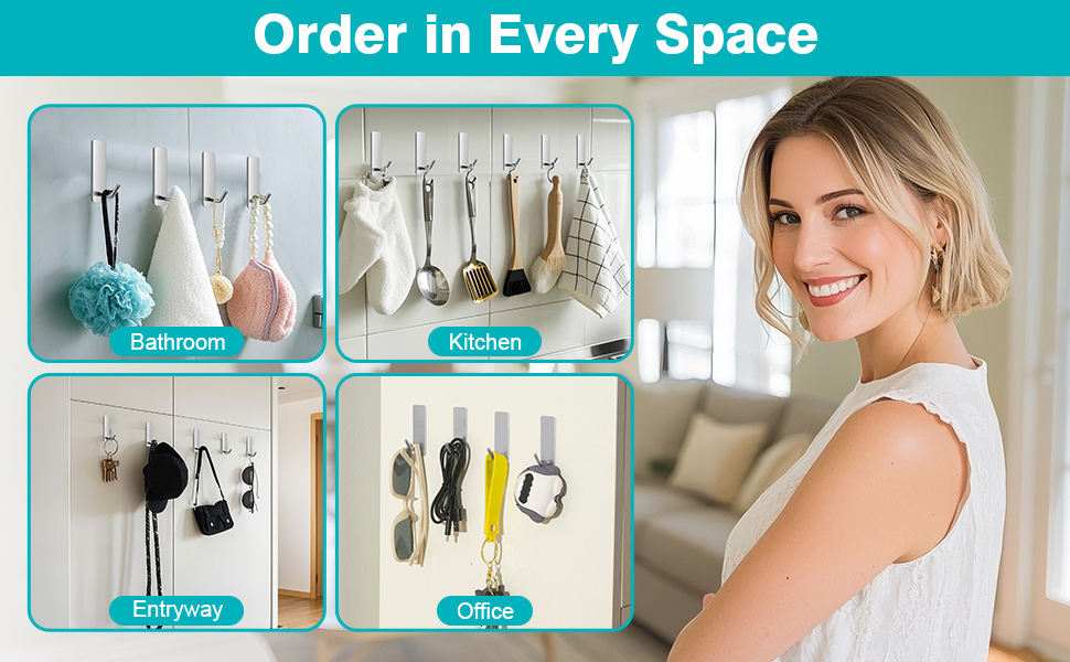 samll wall hooks adhesive