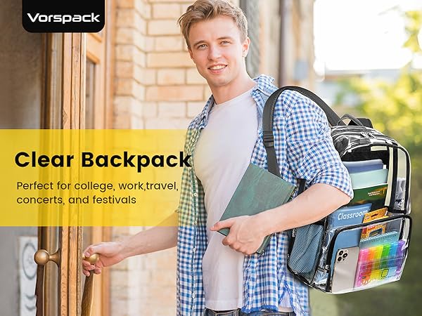 clear backpacks for school
