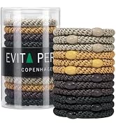 EVITA PERONI 12 Pcs Hair Ties Hair Bands for Thick and Curly Hair Ponytail Holders High Elastics ...