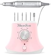 MelodySusie Electric Nail Drill with Foot Pedal, 30000RPM Professional Nail File Bits & Sanding B...
