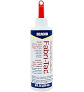 BEACON Fabri-Tac Premium Fabric Glue - Quick Drying, Crystal Clear, Permanent - for Fabrics, Canv...