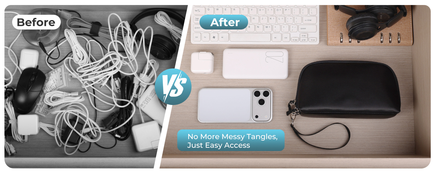Travel Cable Organizer Pouch Electronic Accessories