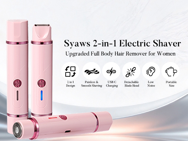 2 in 1 Electric Shaver for Women