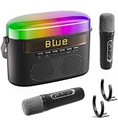 Portable Bluetooth Karaoke Speaker with Timer White Noise & Night Light-Deep Grey